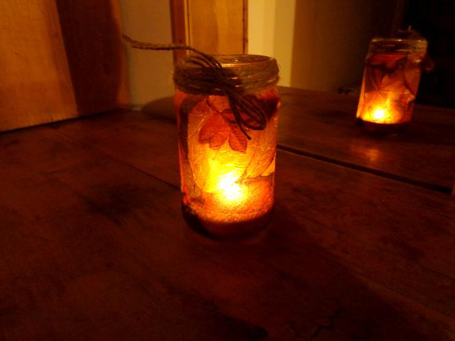 Jesienny lampion decoupage: dekoracje ZRÓB TO SAM