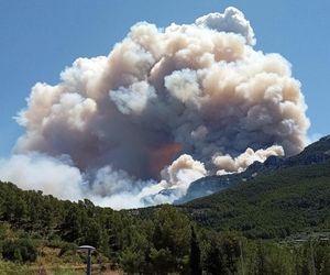 Pożary w Hiszpanii.