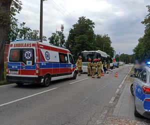 Malbork: Wypadek z udziałem autobusu. 5 pasażerów w szpitalu. Wśród poszkodowanych jest dziecko