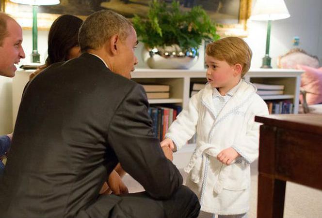Barack Obama i książę George