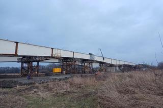 Budowa mostu w Sandomierzu. Marzec 2024