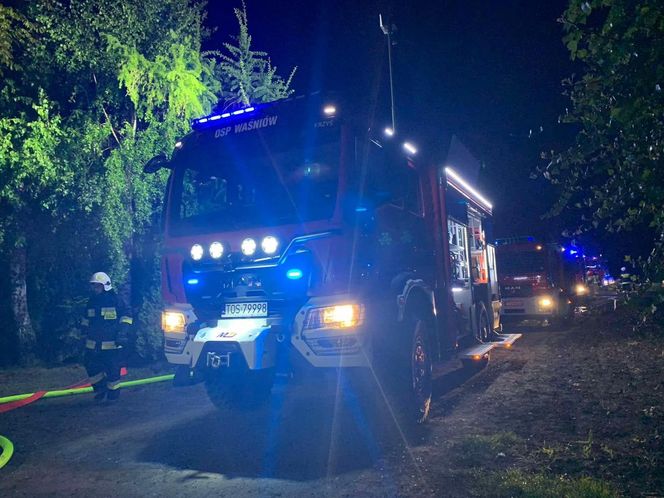 Tragiczny pożar pod Waśniowem