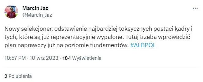 Albania - Polska: Reakcje Twittera