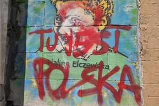 Zniszczono mural z wizerunkiem Haliny Elczewskiej. Zareagowało Centrum Dialogu: Czujemy wstyd
