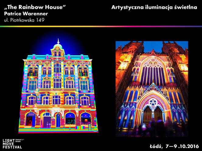 4. Projekcja „The Rainbow House” przy Piotrkowskiej 149