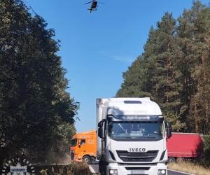 Wypadek na DK11 w powiecie tarnogórskim. Na miejscu lądował LPR