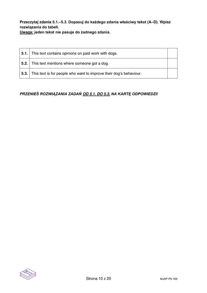 Matura próbna CKE angielski grudzień 2022