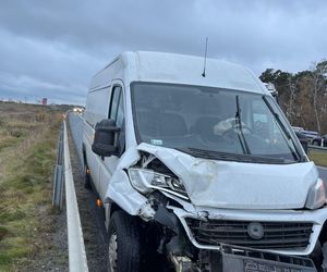 Zderzenie dwóch busów na S5 koło Wilkowic. Jedna osoba poszkodowana