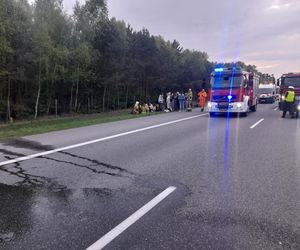Autobus spłonął na A4. Dantejskie sceny na Opolszczyźnie