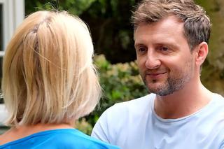 	M jak miłość odc. 1810 nowy sezon po wakacjach. Dorota Kawecka (Iwona Rejzner), Bartek (Arkadiusz Smoleński)