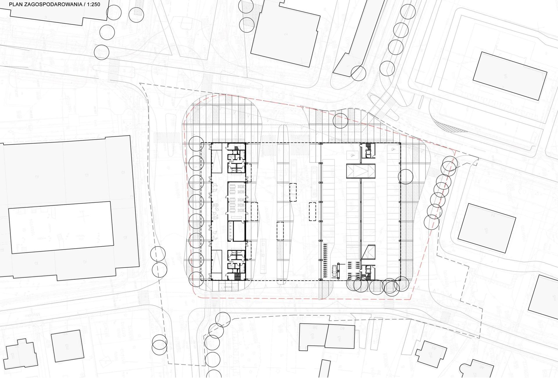 Centrum przesiadkowe w Rybniku według eM4.Pracowni Architektury.Brataniec