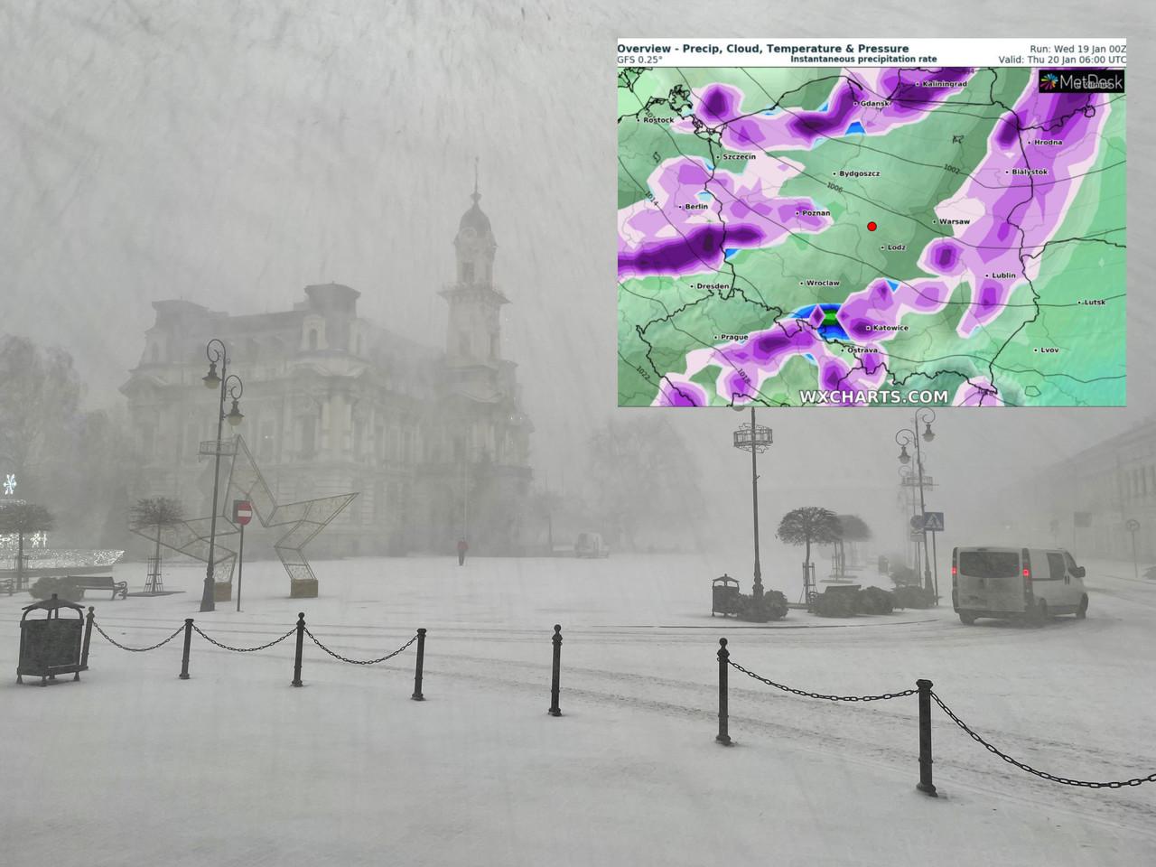 Powrót silnego wiatru i burz śnieżnych! Przez Polskę przejdzie fala opadów. Spadnie nawet 30 cm śniegu!