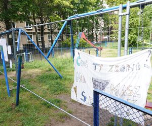Ogrodzony plac zabaw na Winogradach