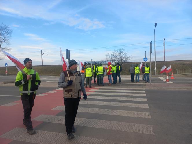 Protest rolników w Medyce