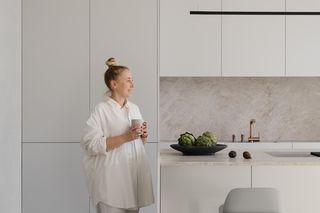Minimalistyczne mieszkanie architektki