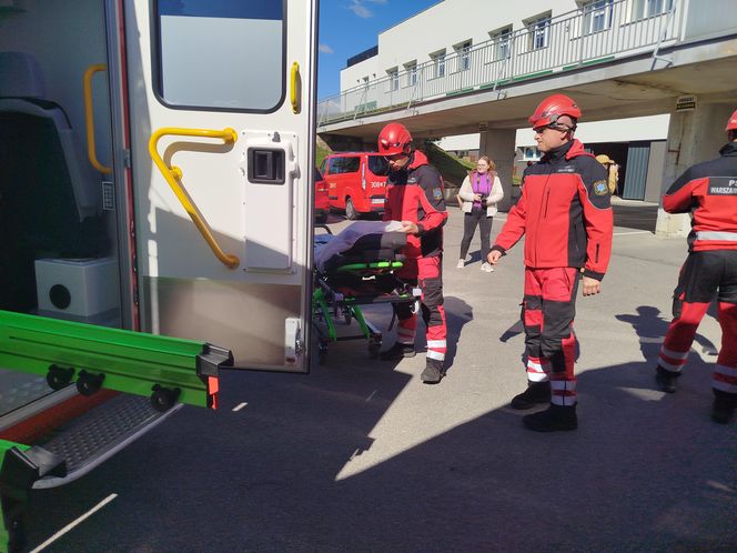 Powiatowe ćwiczenia strażackie w szpitalu wojewódzkim w Siedlcach