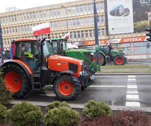 Protest rolników w Olsztynie 21 lutego. Co dzieje się w centrum?