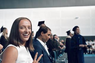 Iga Świątek i Rafael Nadal 