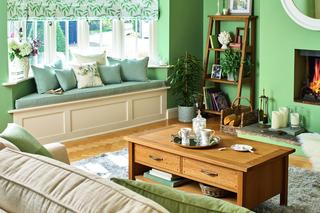 Wiosenna metamorfoza okna - roleta w liście po angielsku