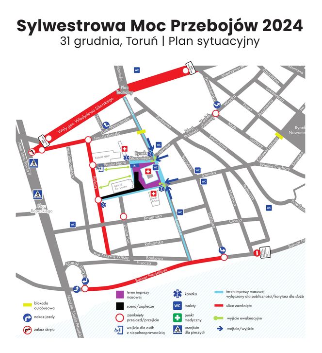 Czy na Sylwestrowej Mocy Przebojów 2024 w Toruniu będzie bezpiecznie?