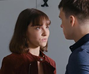 M jak miłość odc. 1887. Tomek Kubicki (Chris Cugowski), Justyna (Marta Malinowska)