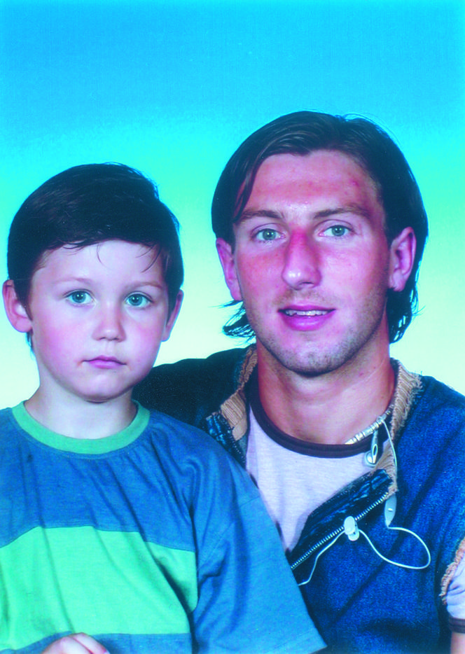 Kamil Kosowski i syn Aleksander "Big Scythe"