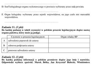 MATURA 2012, WOS poziom PODSTAWOWY - ARKUSZE, PYTANIA, ZADANIA, ODPOWIEDZI