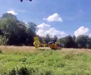 Wypadek motocyklisty na BMW w Puńcowie