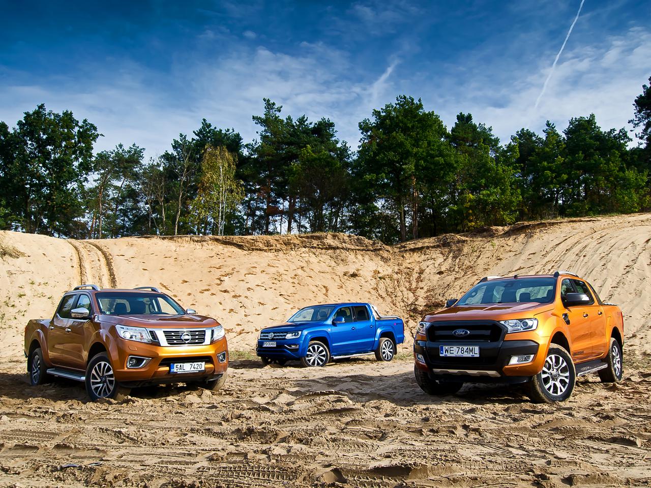 Nissan NP300 Navara, Volkswagen Amarok V6, Ford Ranger Wildtrak