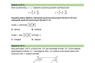 Egzamin ósmoklasisty matematyka 2024