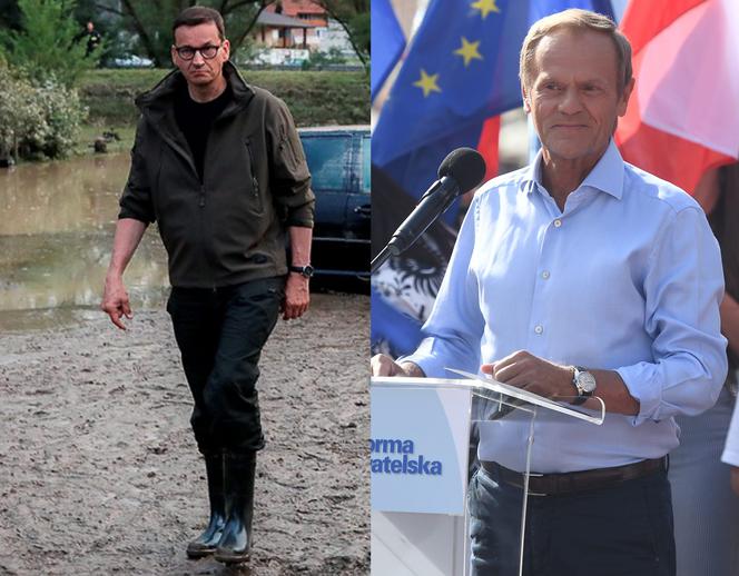 Donald Tusk i Mateusz Morawiecki