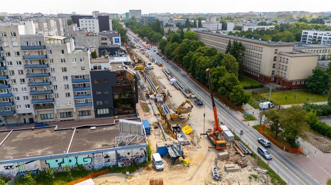 Budowa tramwaju do Dworca Zachodniego od strony Ochoty