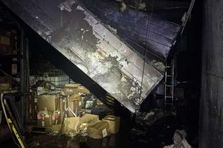 Na szczęście w pożarze hali w Kałuszynie nikt nie zginął