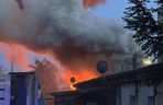 Pożar budynku socjalnego w Człuchowie. Ewakuacja mieszkańców