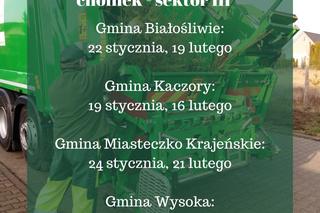 Znamy tegoroczny harmonogram odbioru choinek