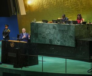 Prezydent RP Karol Nawrocki podczas 80. sesji ONZ w USA