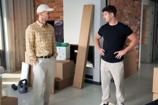 	Barwy szczęścia odc. 3135. Franek (Mateusz Banasiuk), Justin (Jasper Sołtysiewicz)