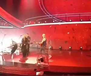 Muzyk Patrycji Markowskiej upadł na scenie w Opolu