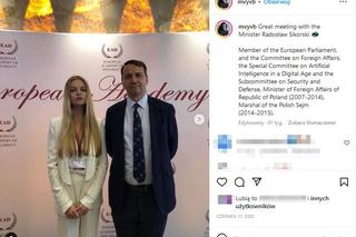 Piękna Maja Biskupska z Donaldem Tuskiem