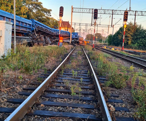 Wykoleiło się sześć wagonów pociągu towarowego   