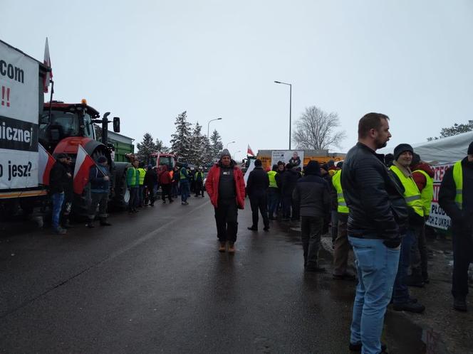 Protest rolników w Hrubieszowie - 9 lutego 2024