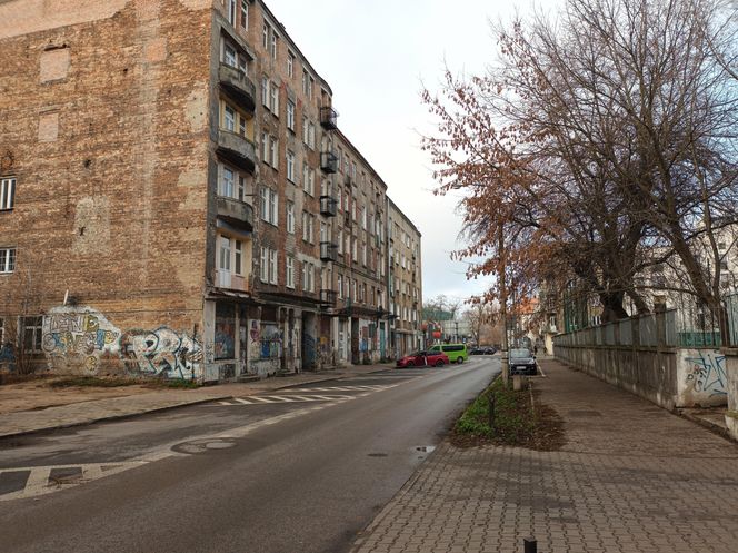 Ul. Środkowa w Warszawie przed przebudową