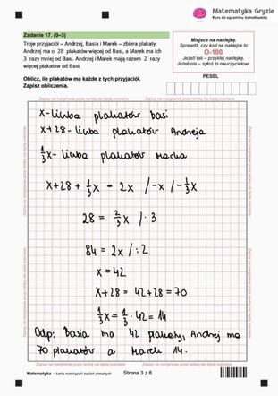 Egzamin ósmoklasisty matematyka 2025: ODPOWIEDZI, arkusze CKE [14.05.2025]