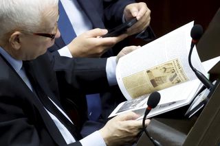 Jarosław Kaczyński. 18. posiedzenie Sejmu X kadencji