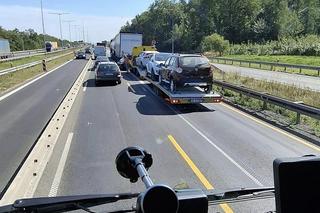 Wypadek na A4 w Śląskiem