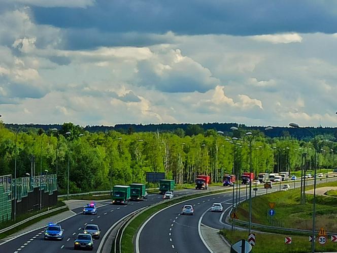 Konwój z pomocą humanitarną dla Białorusi przejechał przez Podlasie