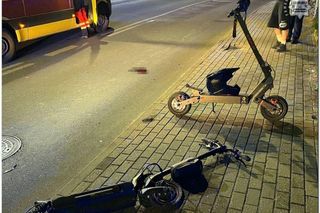 W Radlinie po północy zderzyli się hulajgonowcy. 47-latek i 15-latek byli po alkoholu