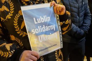 Lublin: protest wobec rosyjskiej agresji na Ukrainę