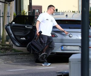 Marcin Hakiel z Dominiką i synkiem Romeo w Sopocie