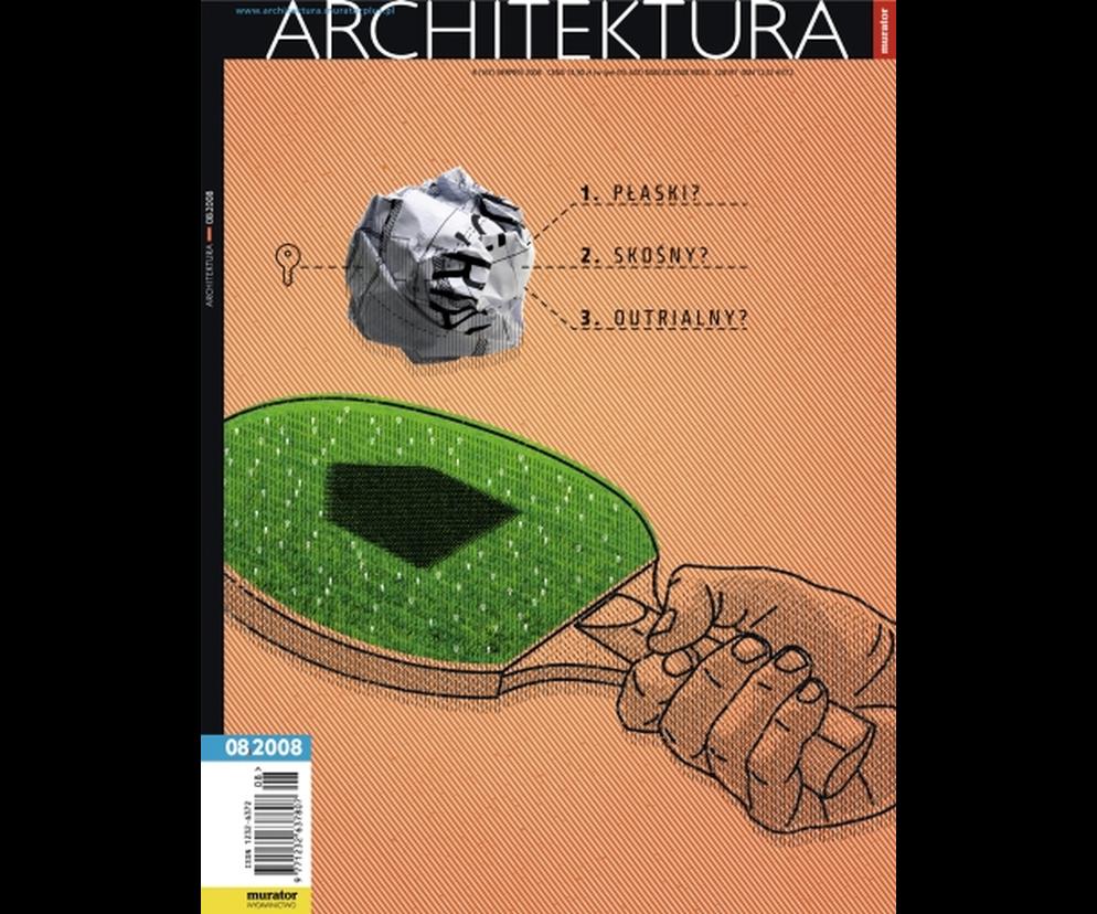 Okładka Miesięcznik Architektura 08/2008